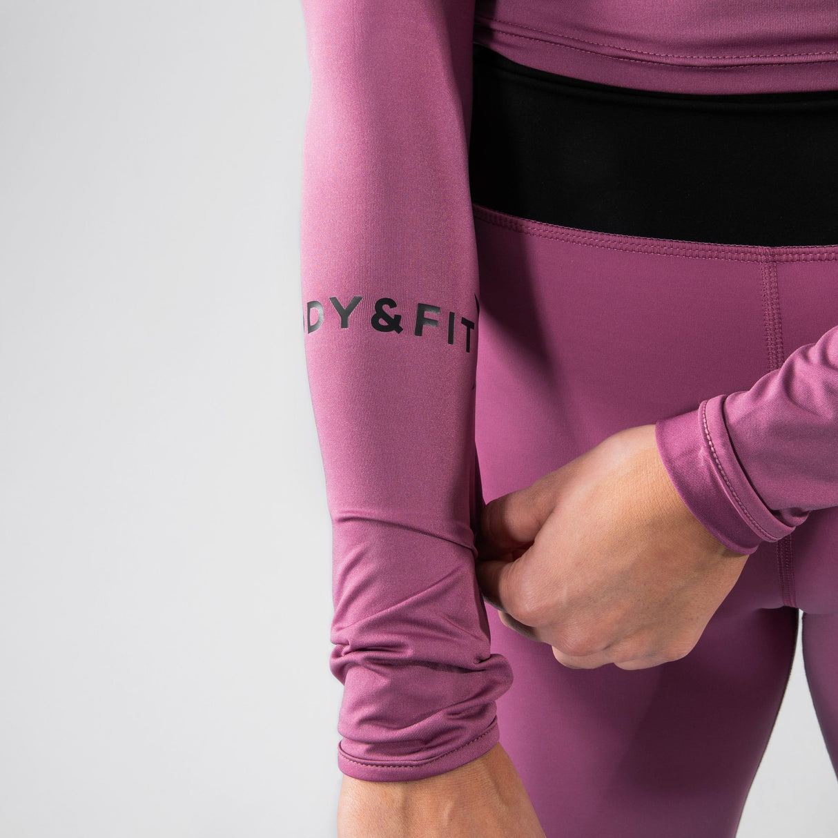 Perfection Stretch Cropped Top - Mauve