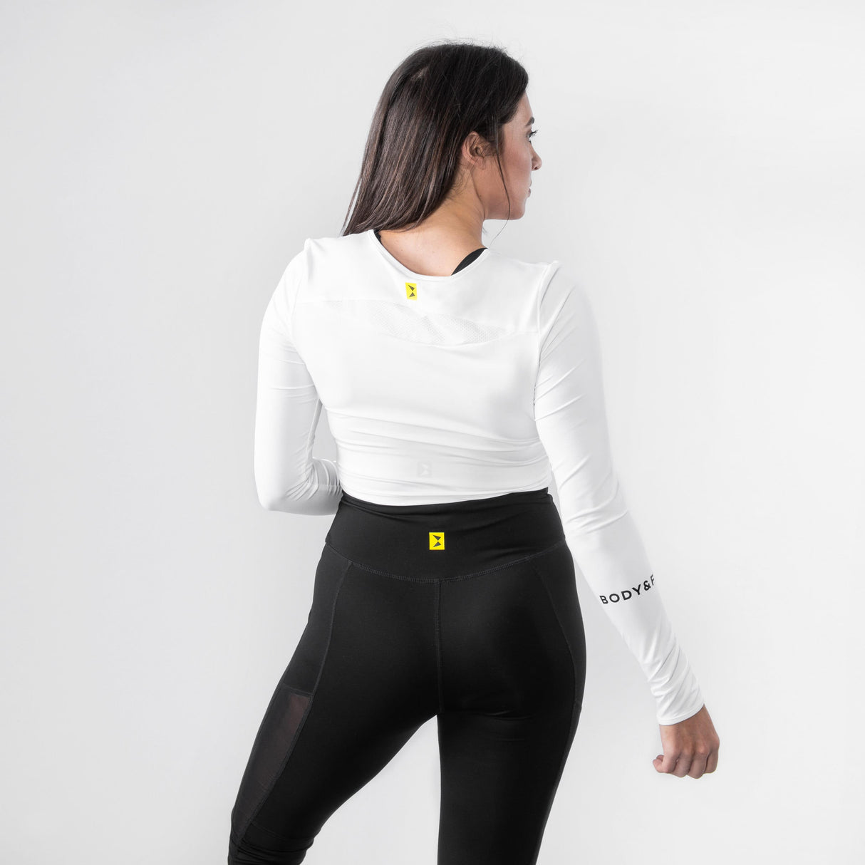 Perfection Stretch Cropped Top - White