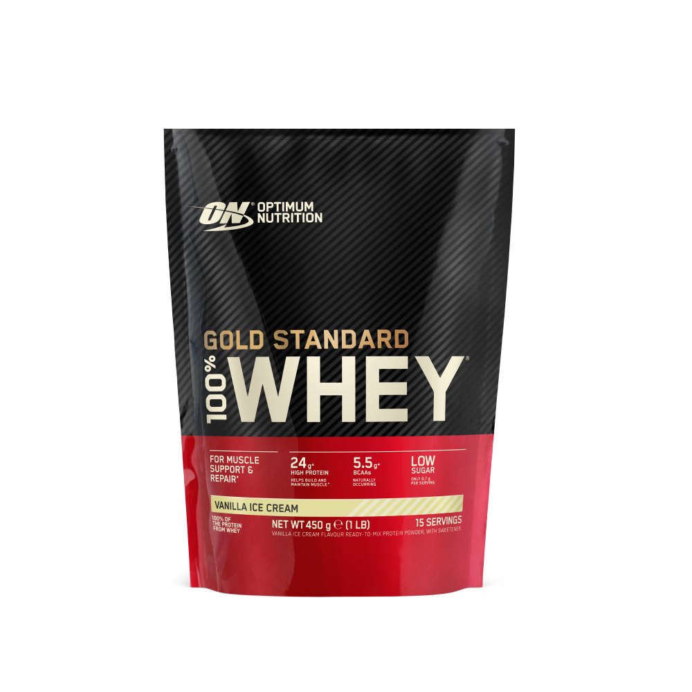 Optimum Nutrition Gold Standard 100% Whey Protein eiwitpoeder – Vanilla Ice Cream – 465g