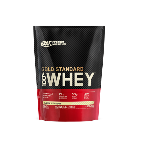 Optimum Nutrition Gold Standard 100% Whey Protein eiwitpoeder – Vanilla Ice Cream – 465g