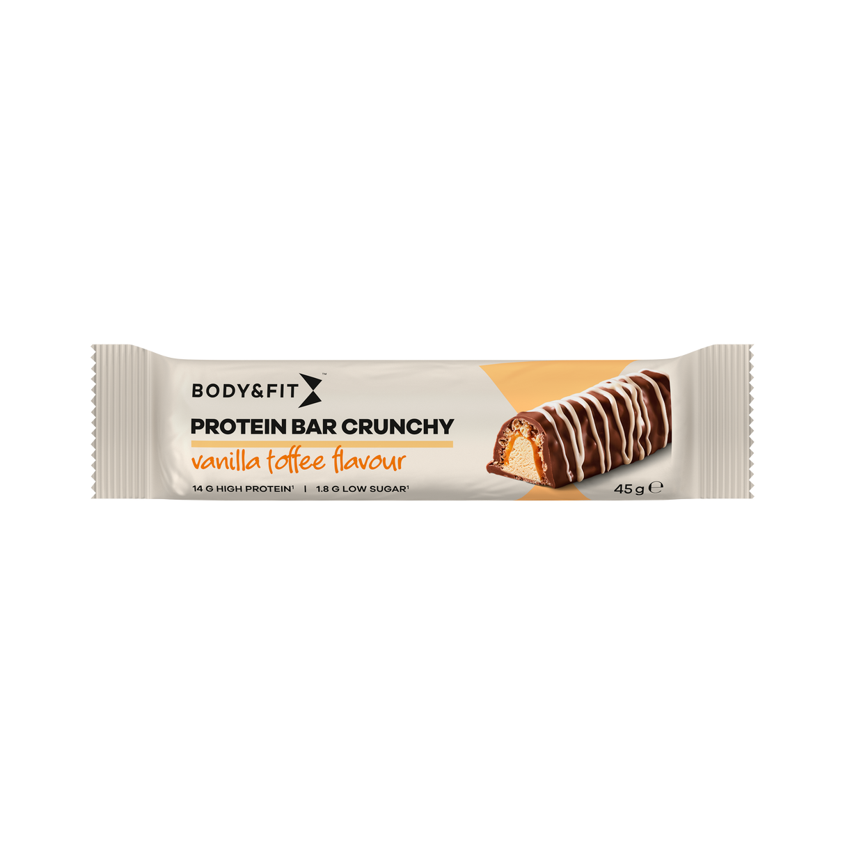 Body&Fit protein bar crunchy vanilla toffee flavour