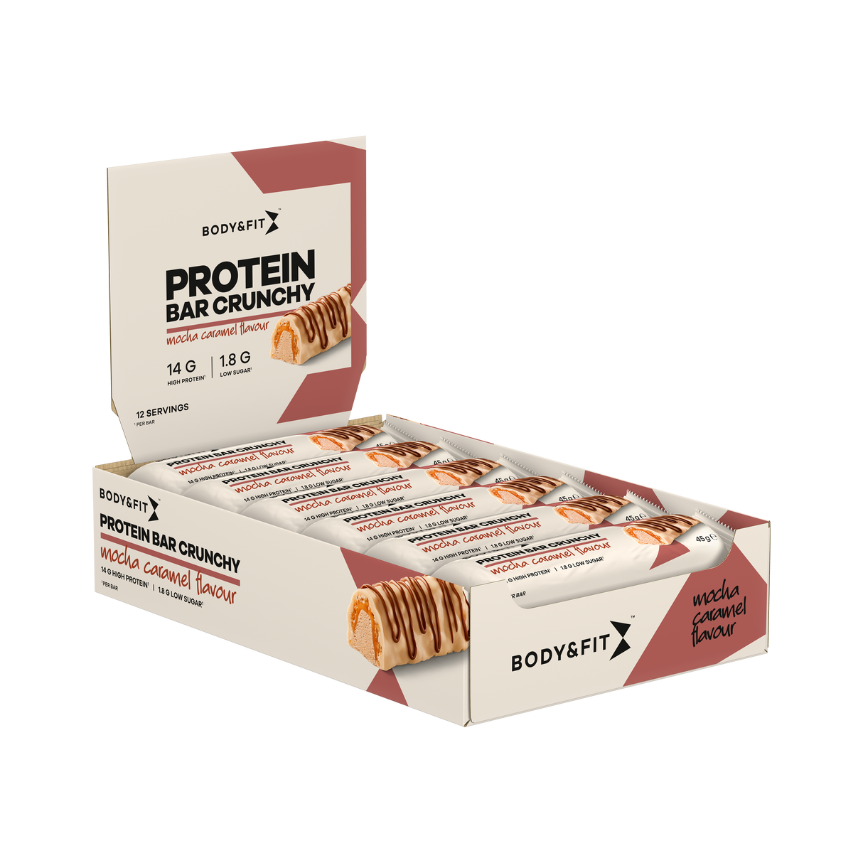 Body&Fit protein bar crunchy mocha caramel flavour