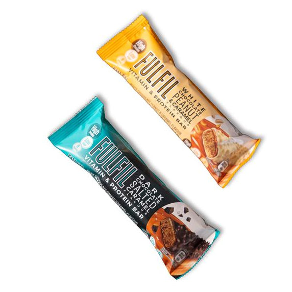 Vitamin & Protein Bar Salted Caramel and White Chocolate Peanut Caramel Mix Box