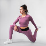 Perfection Stretch Cropped Top - Mauve
