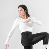 Perfection Stretch Cropped Top - White