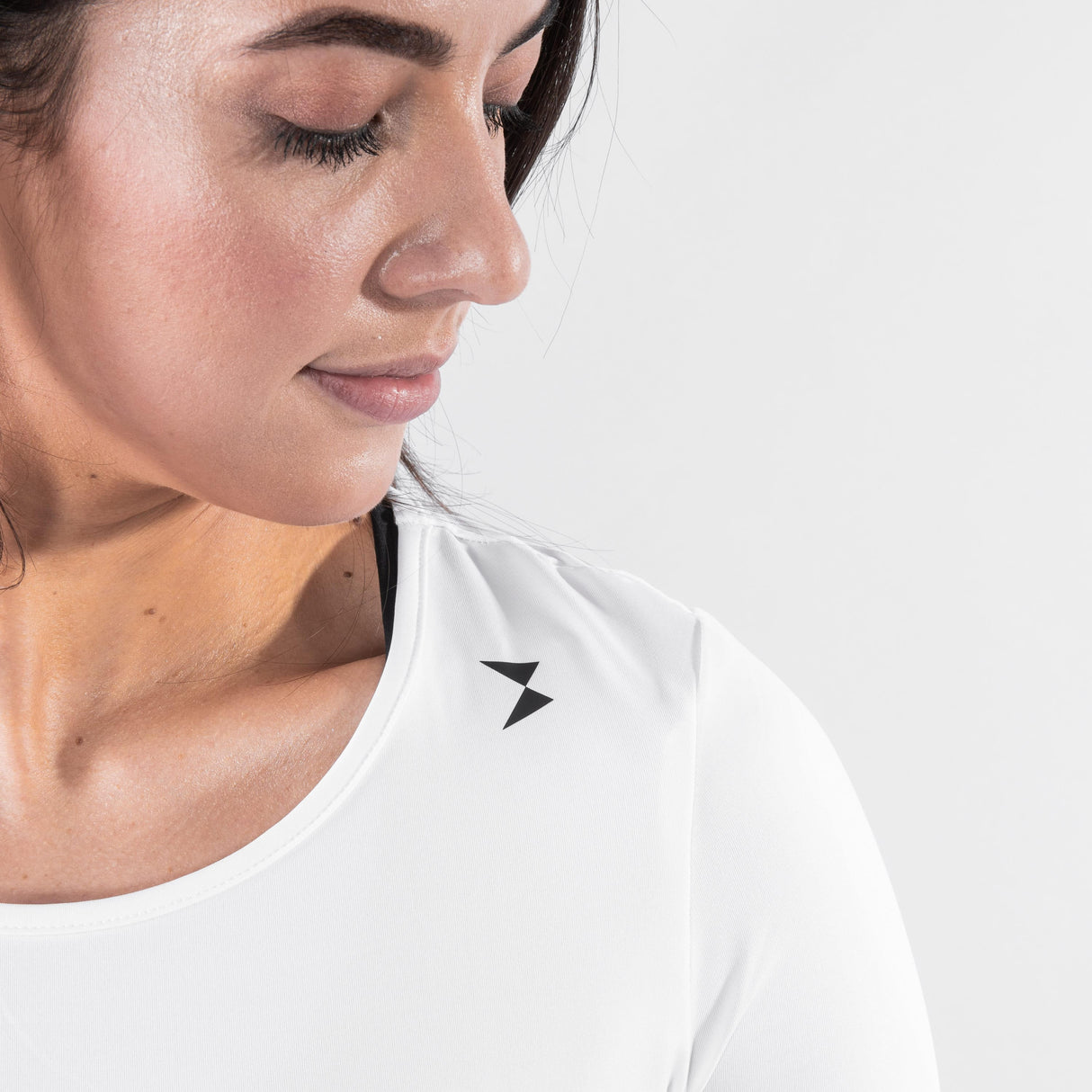 Perfection Stretch Cropped Top - White