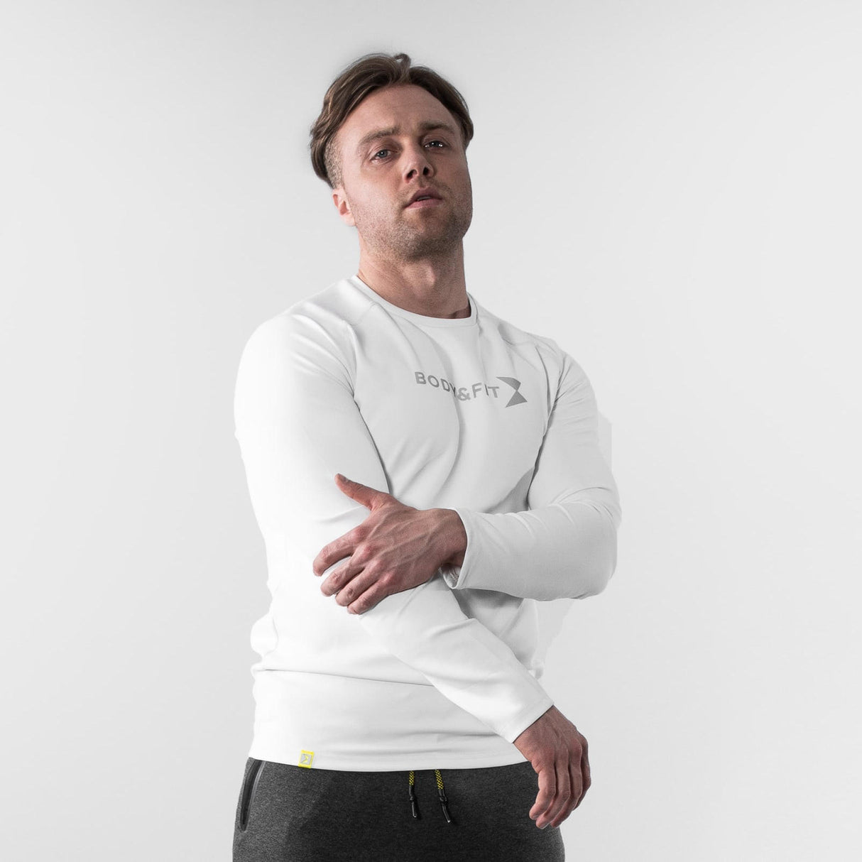 Hero Motion T-shirt Long Sleeve - White