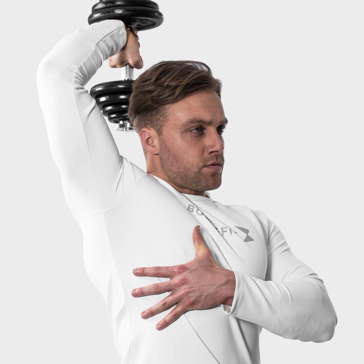 Hero Motion T-shirt Long Sleeve - White